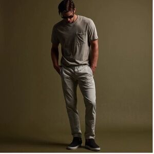 James Perse Cotton Linen Cuffed Trouser